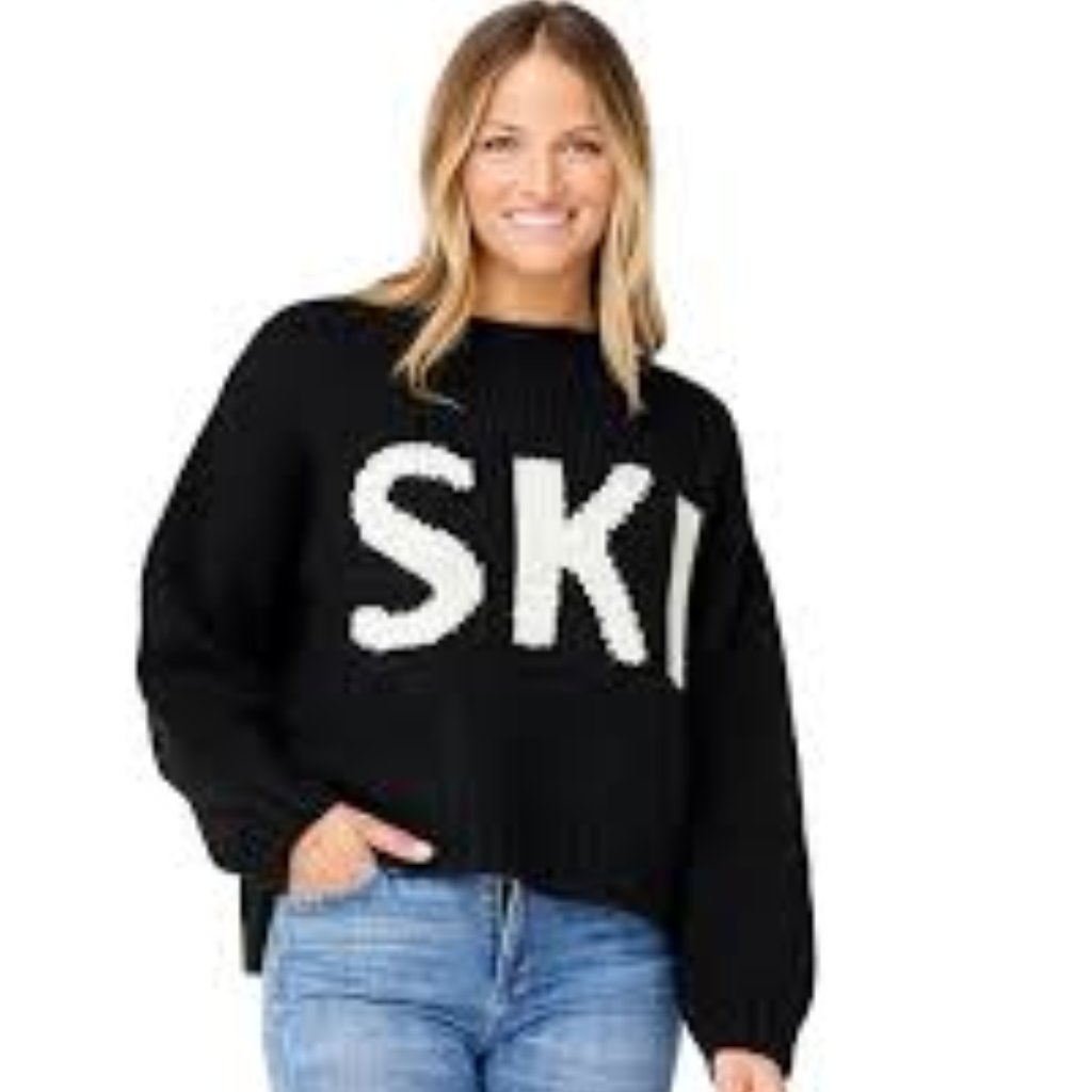 Nwt Krimson Klover Ski Alpaca Blend Sweater In Black